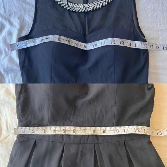 NWT GUESS Little Black Dress with Jeweled Collar 4 - Picture 11 of 16